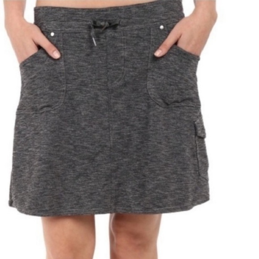 KUHL Dark Heathered Gray Mova Skort Skirt Size Large